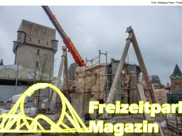 Aufbau des Themenbereichs „Sonnenbucht“ in FANTASIA (Dezember 2024)